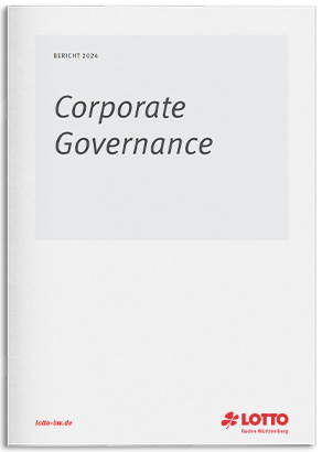 Cover des Corporate Governance Berichts 2024 von Lotto Baden-Württemberg.