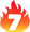 Gewinnsymbol Topgewinn Flammende 7